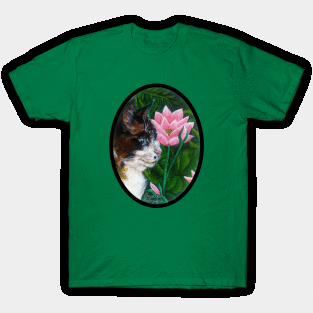 Art nouveau cat portrait #1 T-Shirt